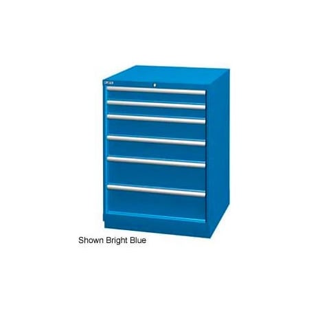 Lista International Lista 28-1/4"W Drawer Cabinet, 6 Drawer, 74 Compart - Light Gray, Master Keyed XSSC0900-0604LGMA